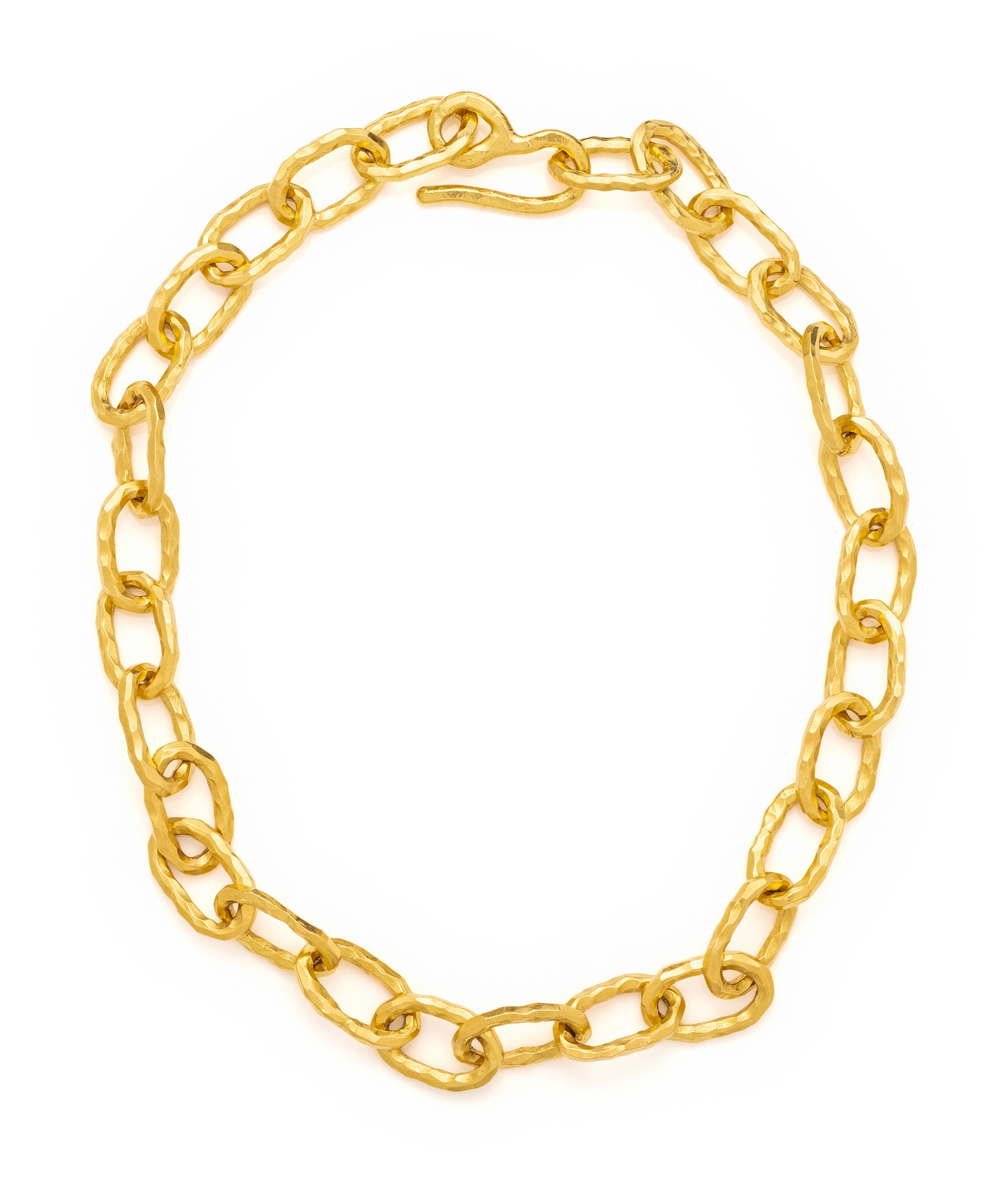 JEAN MAHIE, HIGH KARAT YELLOW GOLD 'CADENE' LINK NECKLACE
