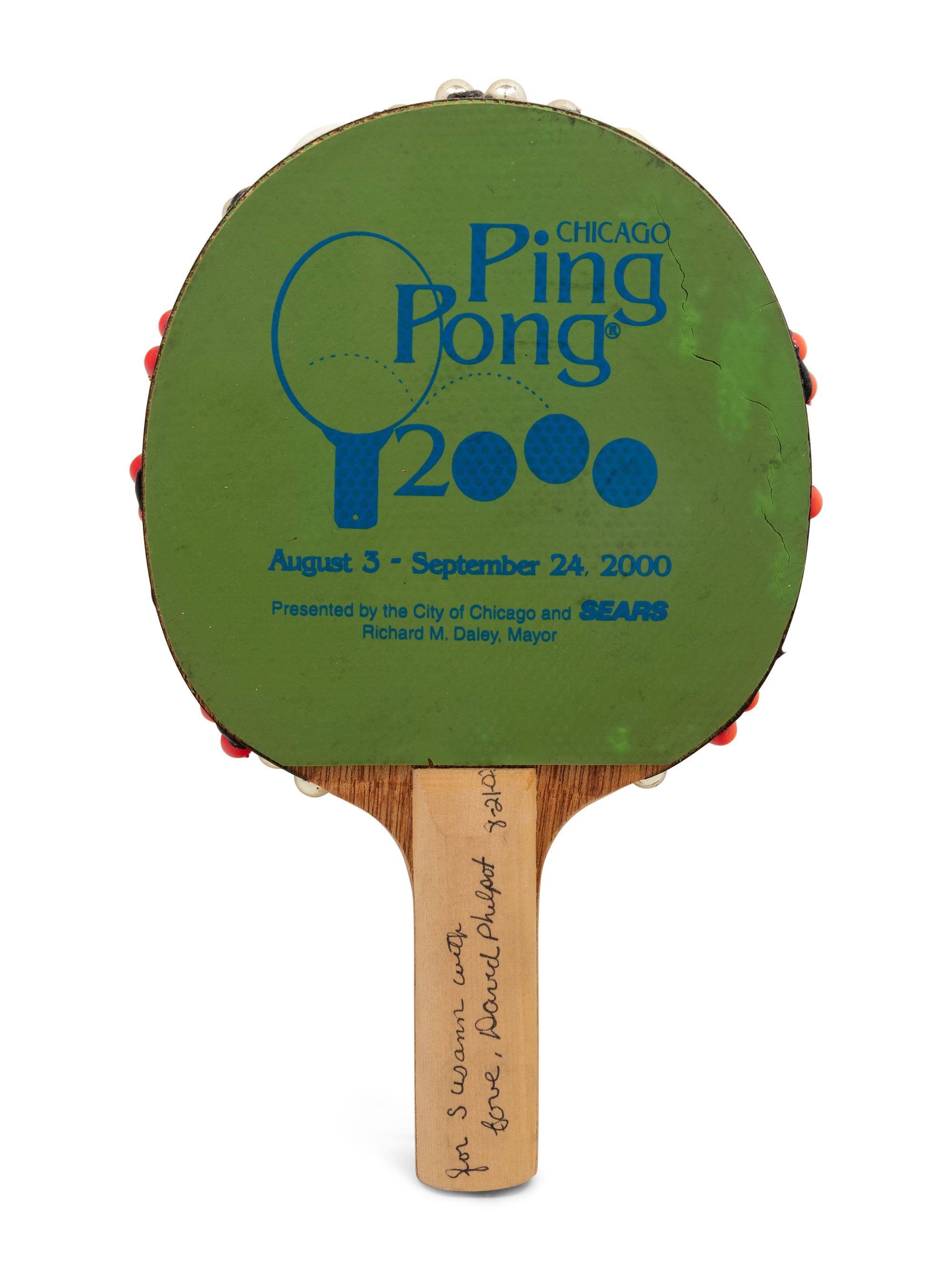 Tick Tock Clock Ping Pong Paddle