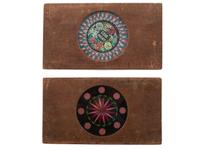 [MAGIC LANTERN SLIDES]. A group of 37 miscellaneous glass viewing slides including chromatrope mechanical examples.