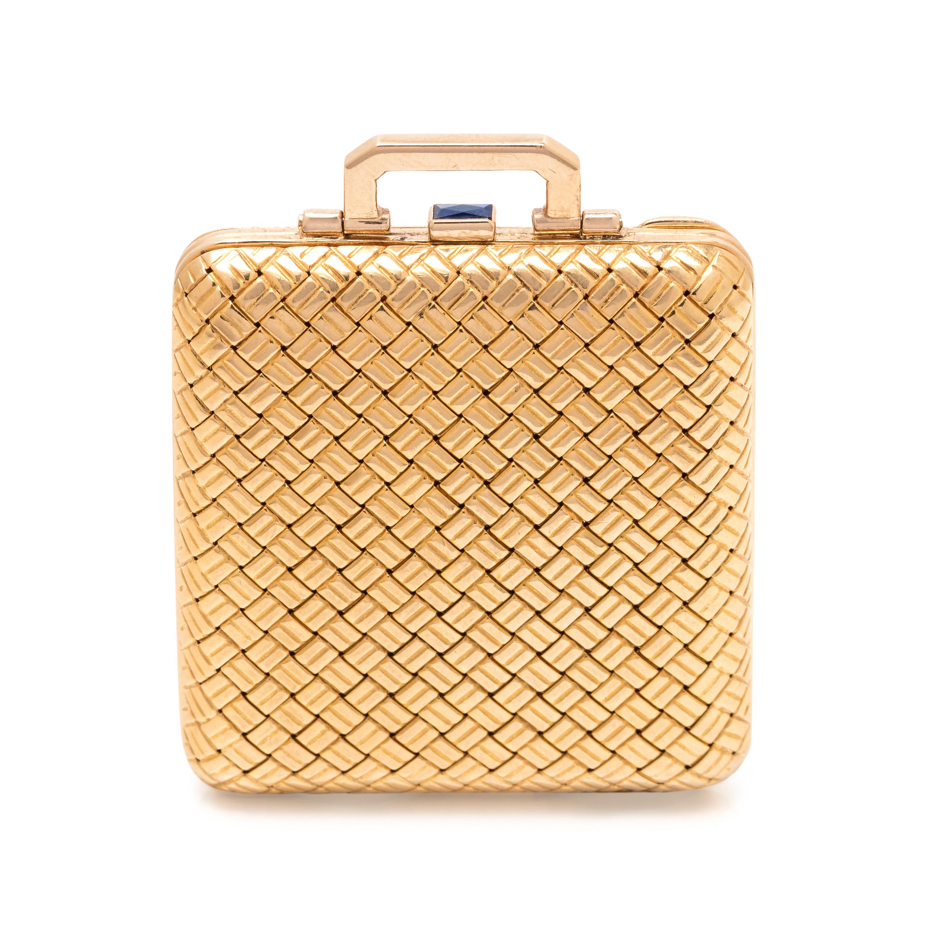VAN CLEEF & ARPELS, ULYSSE NARDIN, 18K YELLOW GOLD TRAVEL CLOCK