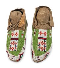 Sioux Beaded Hide Moccasins