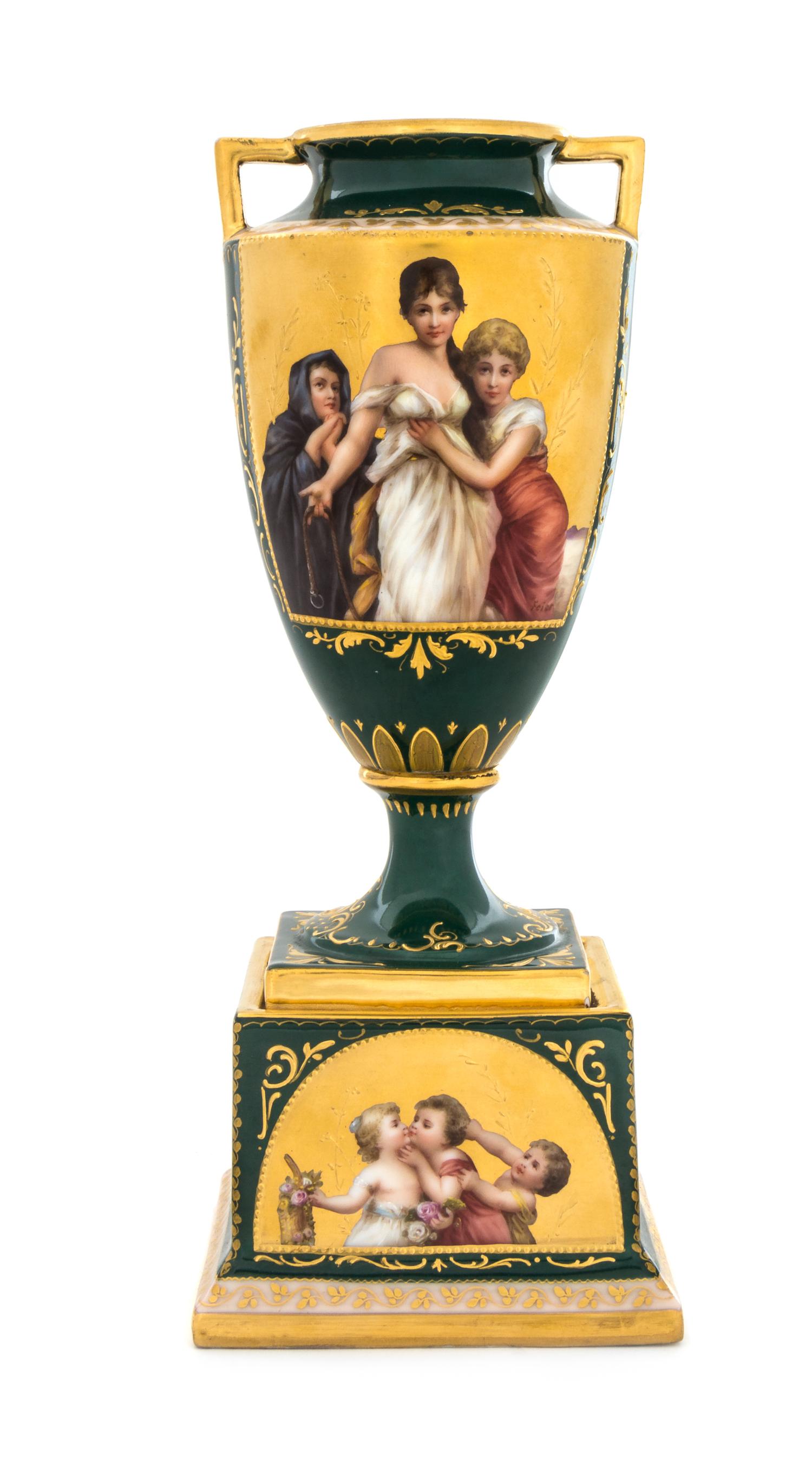 A Vienna Porcelain Urn — 19TH CENTURY