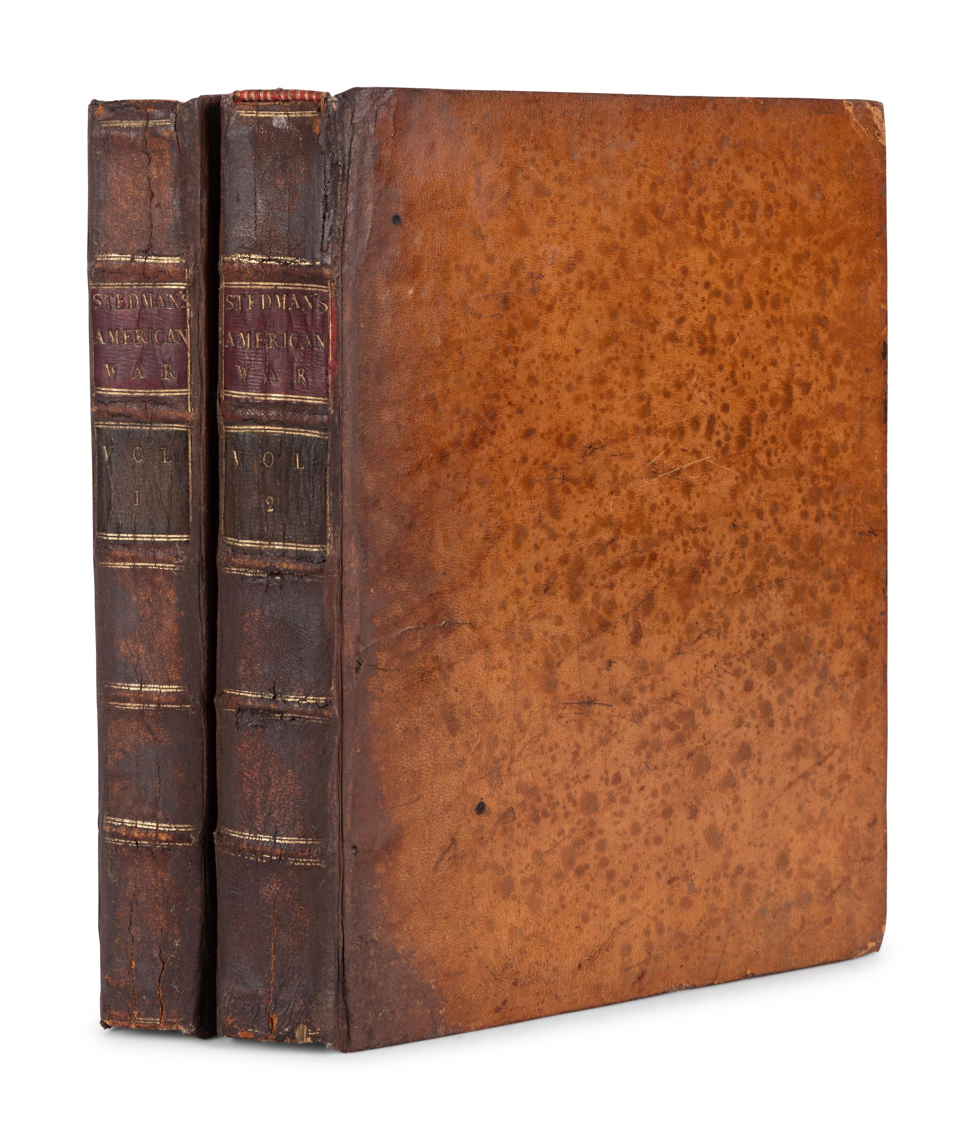 STEDMAN, Charles (1753-1812). The History of the Origin, Progress, and Termination of the American War . London: For the author and sold by J. Murray, J. Debrett, & J. Kerby, 1794.