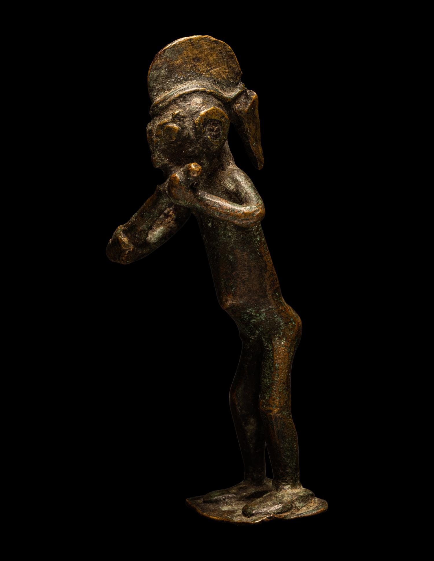 A Baule Bronze Standing Figure