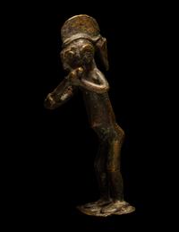 A Baule Bronze Standing Figure