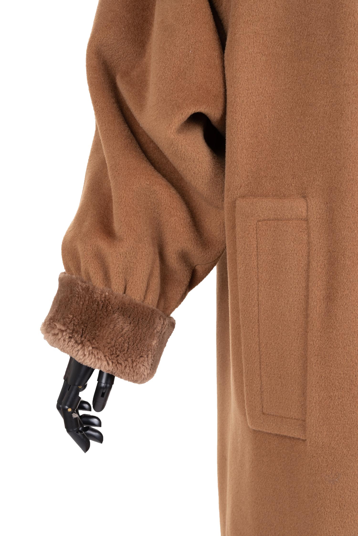 Yves Saint Laurent Rive Gauche Cashmere and Shearling Coat, 1980-90s