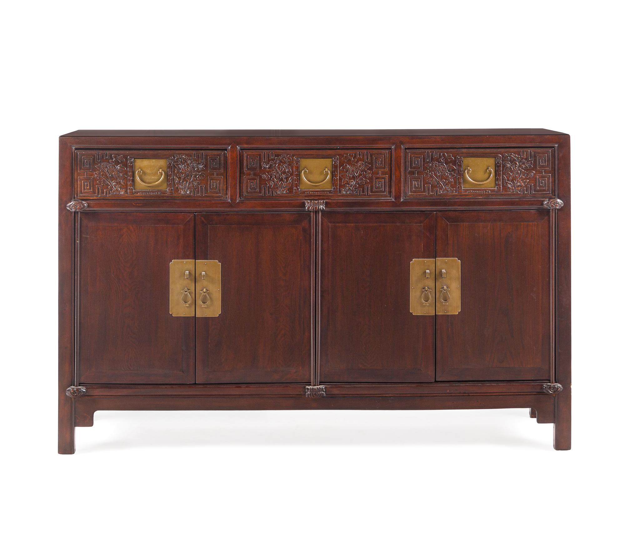 A Large Chinese Rosewood Cabinet