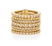 An 18 Karat Yellow Gold and Diamond Stacking Ring, Carla Amorim, 10.80 dwts.