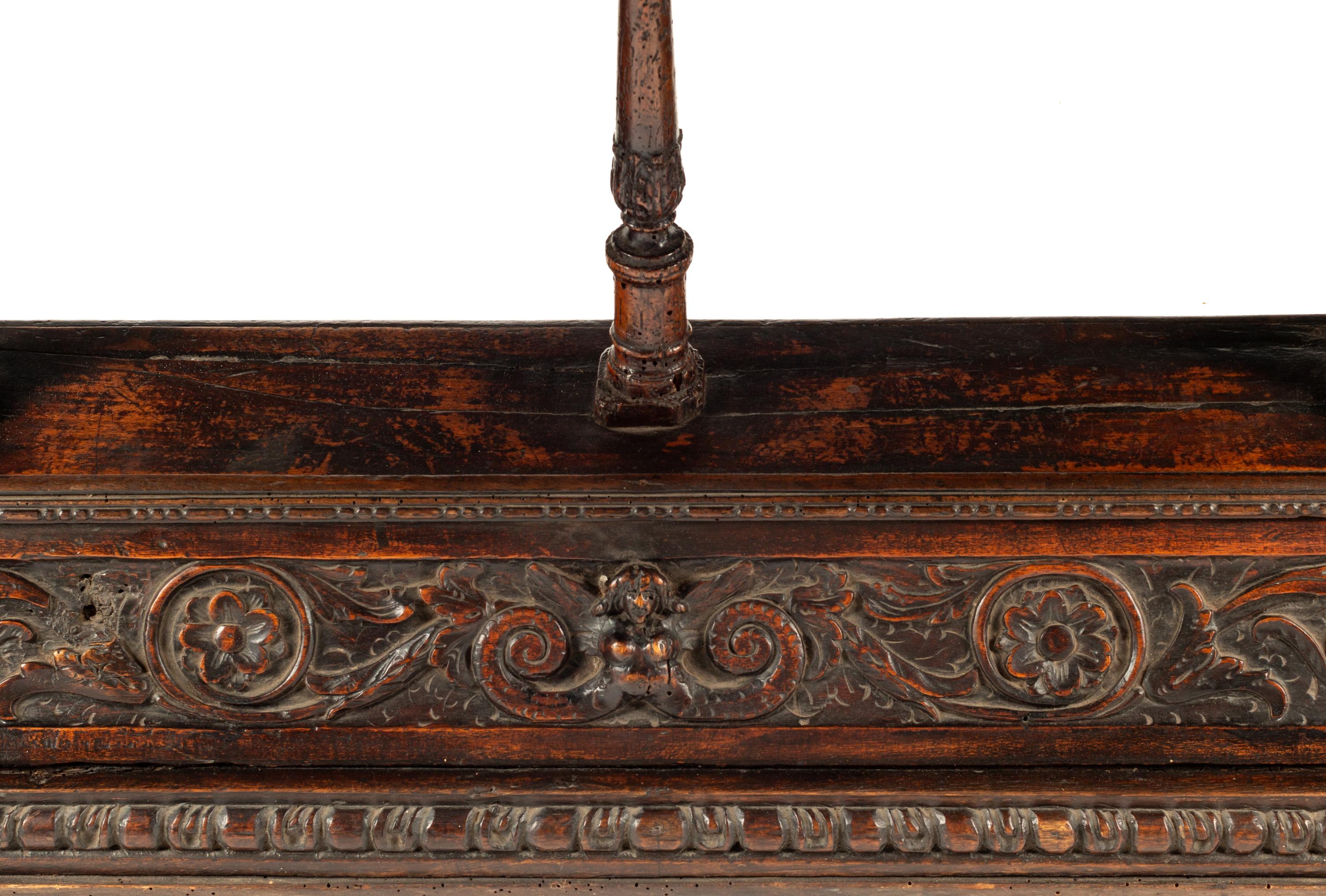 An Italian Baroque Walnut Table