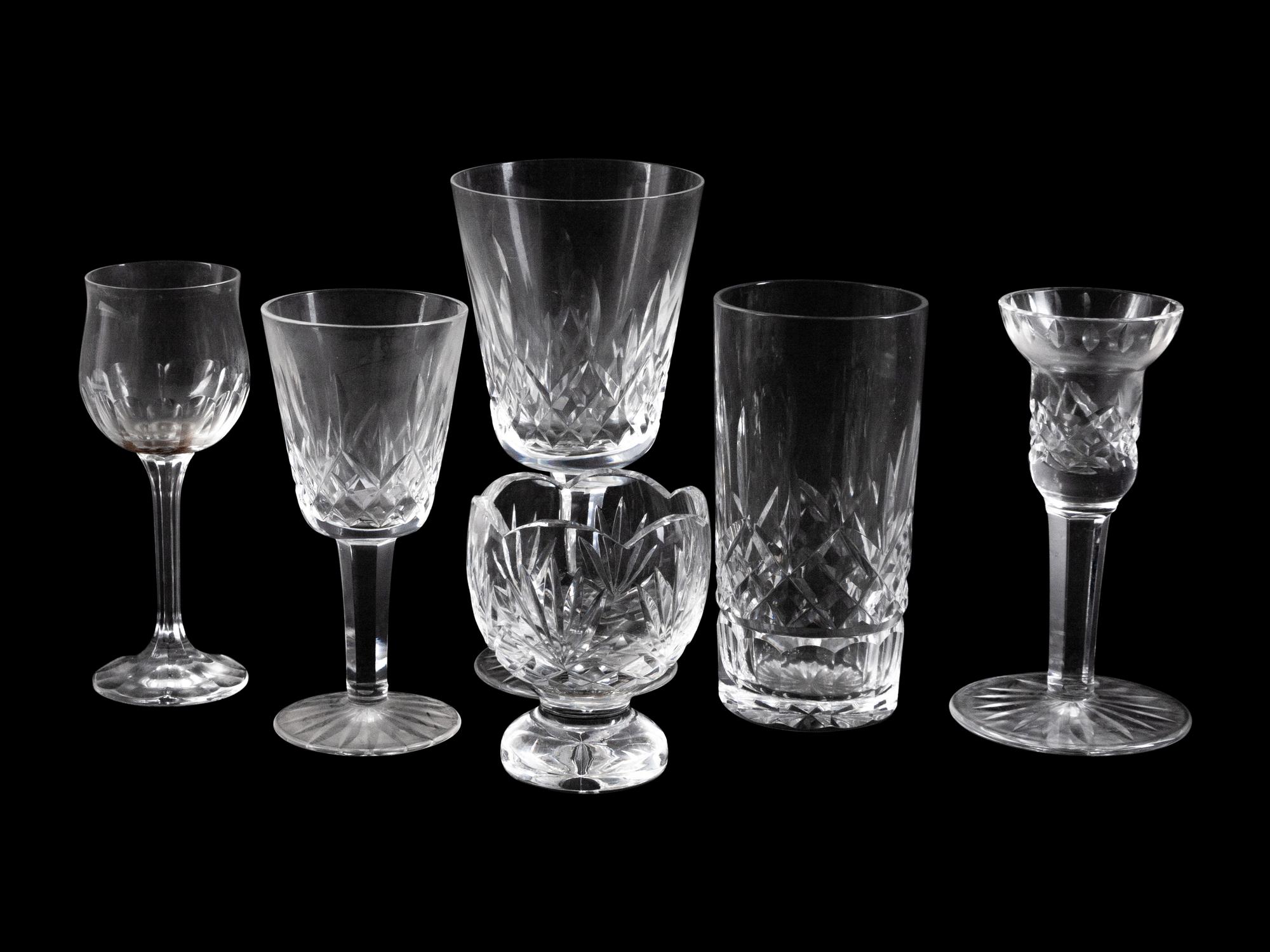 A Group of Waterford Lismore Glass Stemware