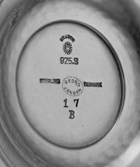A Danish Silver Footed Bowl, Johan Rohde for Georg Jensen Silversmithy, Copenhagen, Circa 1930, model '17B'.