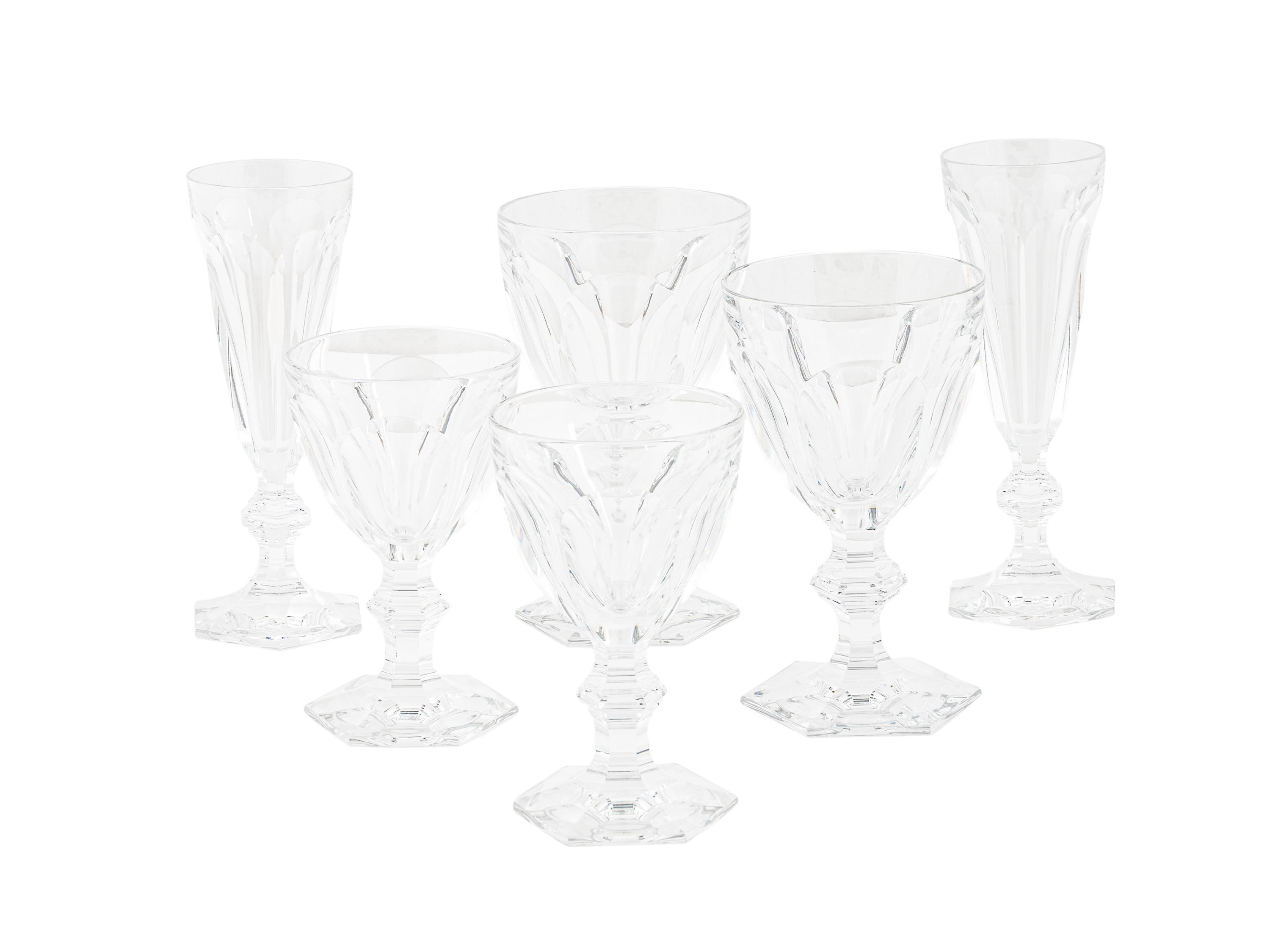 A 36-Piece Baccarat Cut Crystal Stemware Service — 20TH CENTURY