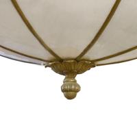 A Set of Four Bronze and Glass Chandeliers 24" W x 24" D x 44" H — United States, Circa 1920