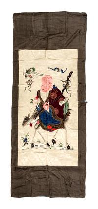 A Chinese Embroidered Silk Panel