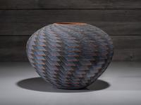 Corrugated Pottery Jar