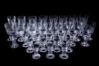 A Steuben Glass Stemware Service