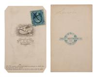 [LINCOLN, Abraham (1809-1865)]. WENDEROTH & TAYLOR, photographers. 2 CDVs of Lincoln. Philadelphia, February or March 1864.