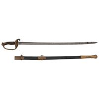 Model 1850 Foot Officer Sword of Capt. Patrick Hart - 19th Indiana - Wounded and Captured at Gettysburg