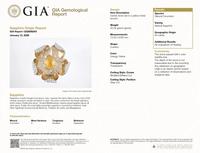 Cartier, Ceylon Yellow Sapphire and Diamond Articulated Flower Brooch