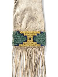 Central Plains Beaded Hide Tobacco Bag