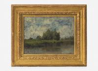Charles Woodbury (American, 1864-1940) - House by a River
