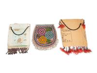 Sioux Beaded Picture Frames AND Large Haudenosaunee Beaded Purse