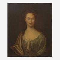 British School (18th Century) Portrait of Lady Narborough; together with a Companion Portrait of a Gentleman, Half-Length