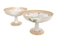 Three Royal Copenhagen Flora Danica Porcelain Table Articles