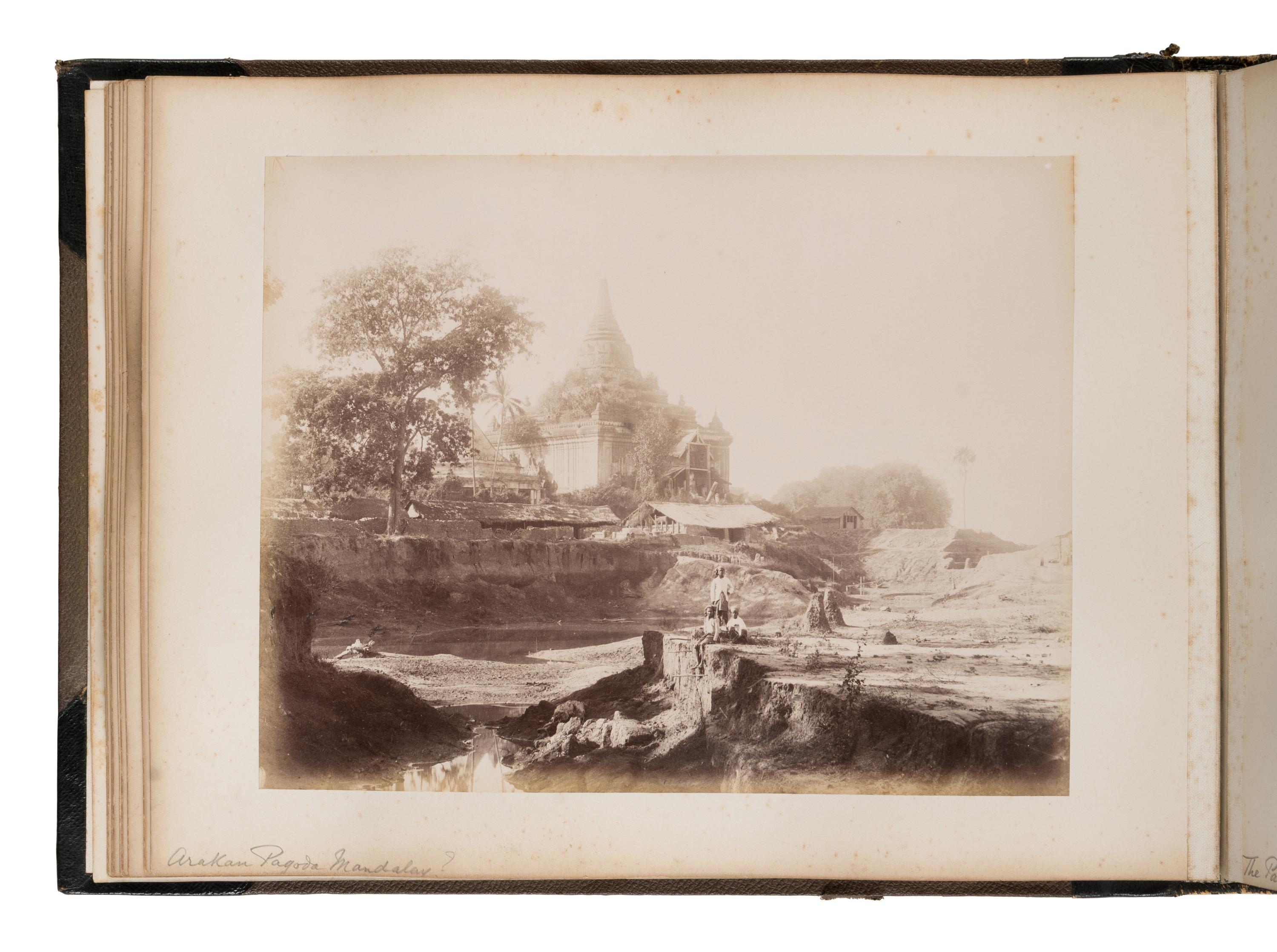 [Travel & Exploration]. Beato, Felice (1832-1909). An album containing photographs of Mandalay, ca 1886.