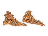 A Pair of George III Giltwood Wall Brackets