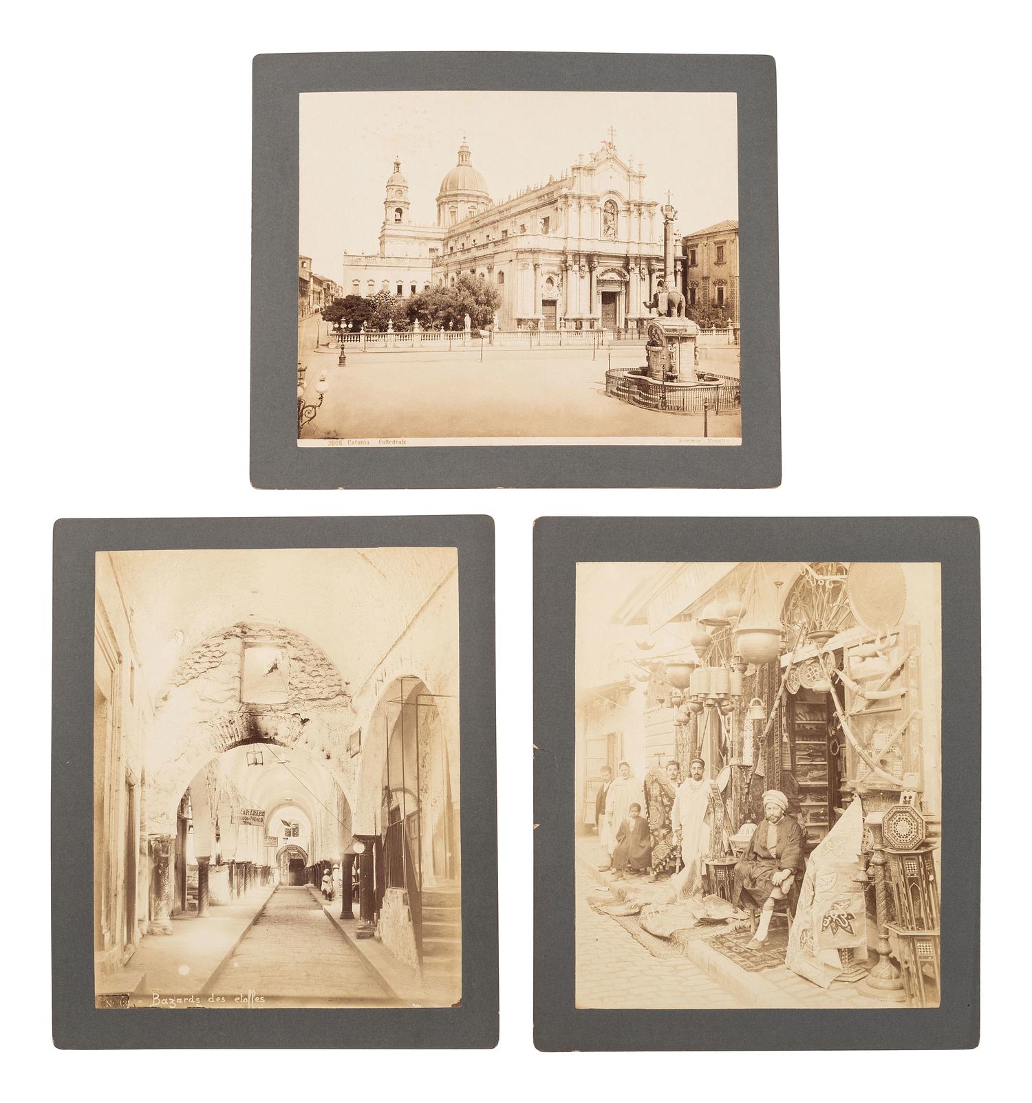 [EARLY PHOTOGRAPHY]. Large collection of artwork, landscapes, and personalities in Europe & beyond.