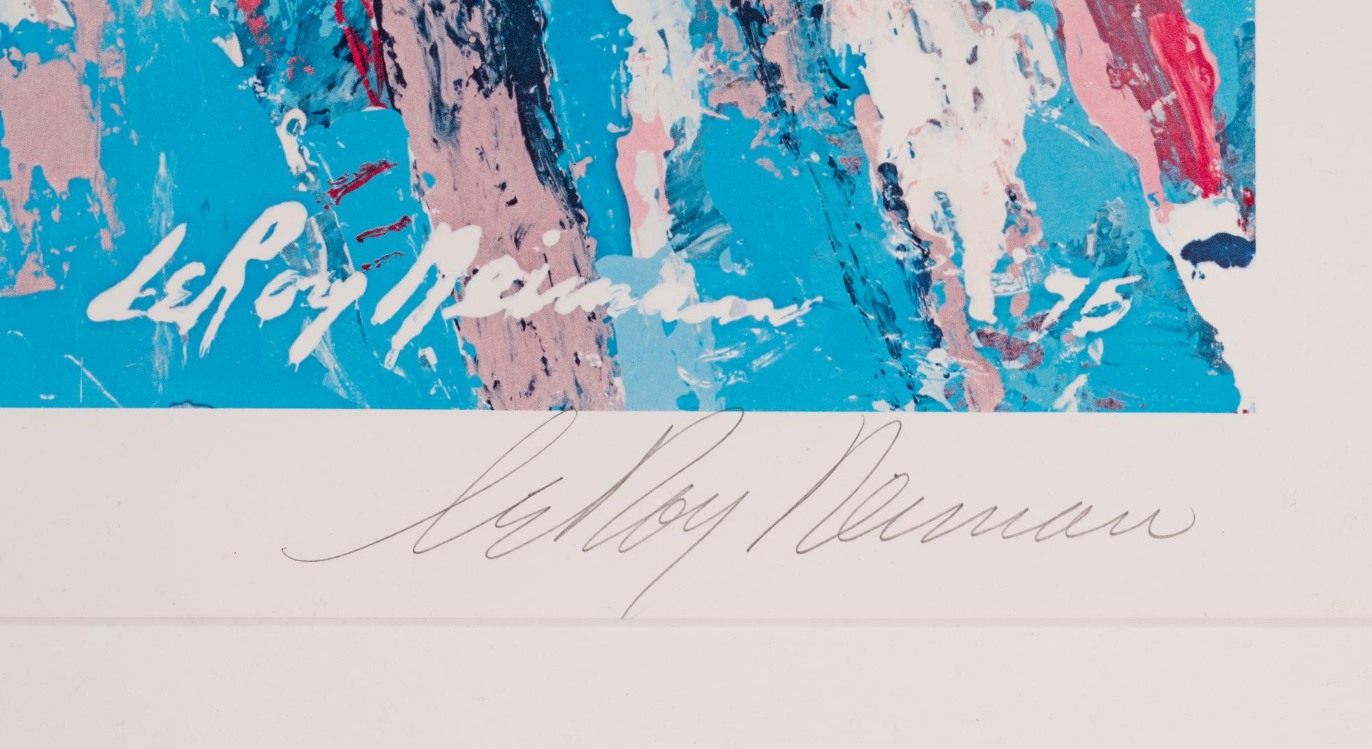 A Group of Indiana University Basketball Signed Autograph Items Including a Signed LeRoy Neiman Hoosier Hooplah Limited Edition Print