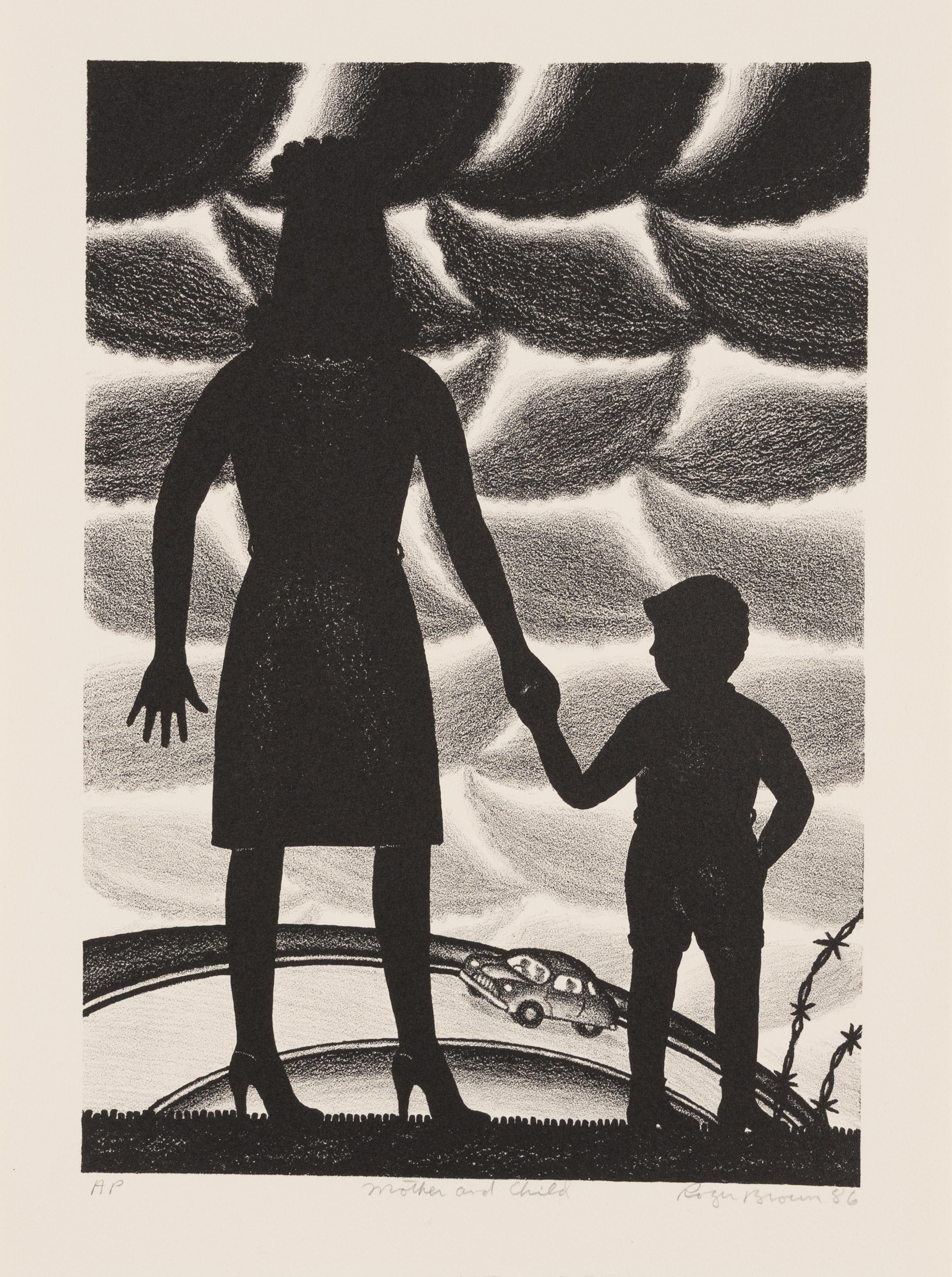 Roger Brown (American, 1941-1997) — Mother and Child , 1986