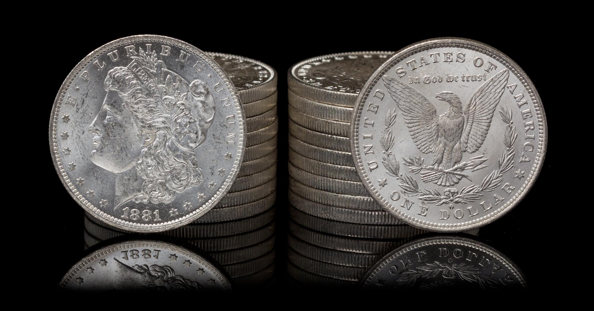 A Group of Twenty United States 1881-O Morgan Silver Dollar Coins