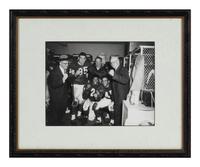 A Group of 14 Photographs of George Halas Formerly Displayed at Mike Ditka's Restaurant