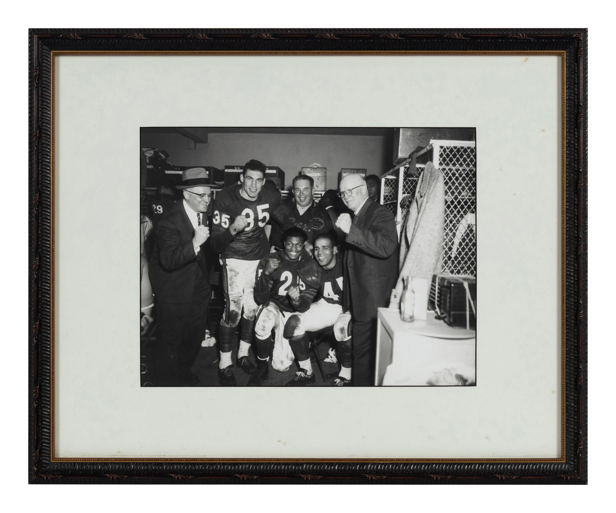 A Group of 14 Photographs of George Halas Formerly Displayed at Mike Ditka's Restaurant