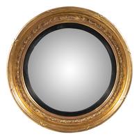 A Regency Giltwood and Parcel Ebonized Mirror