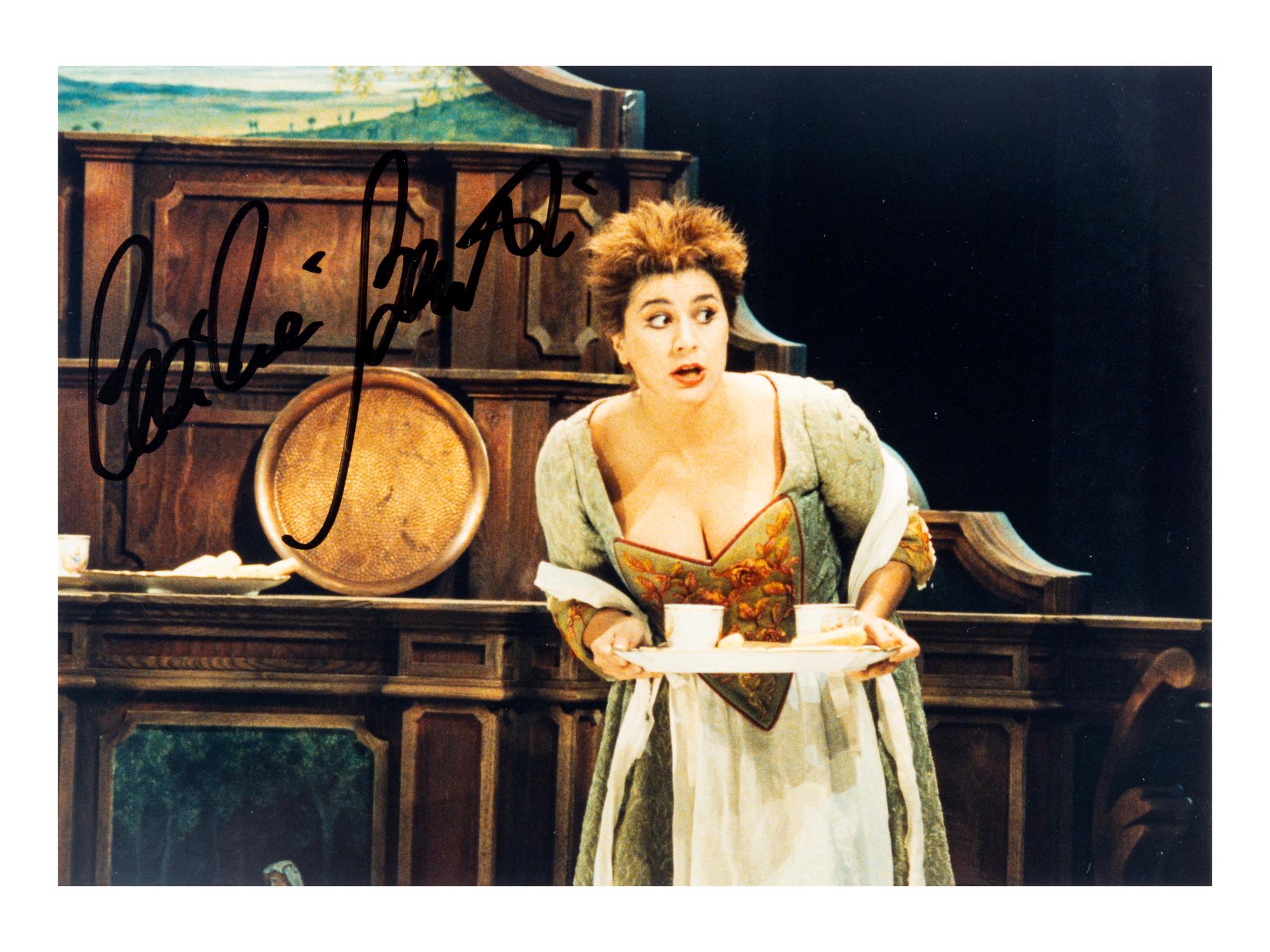 [20th-Century Opera Singers]. A group of 6 signed photographs of opera singers from the 1970s-1990s, comprising images of: