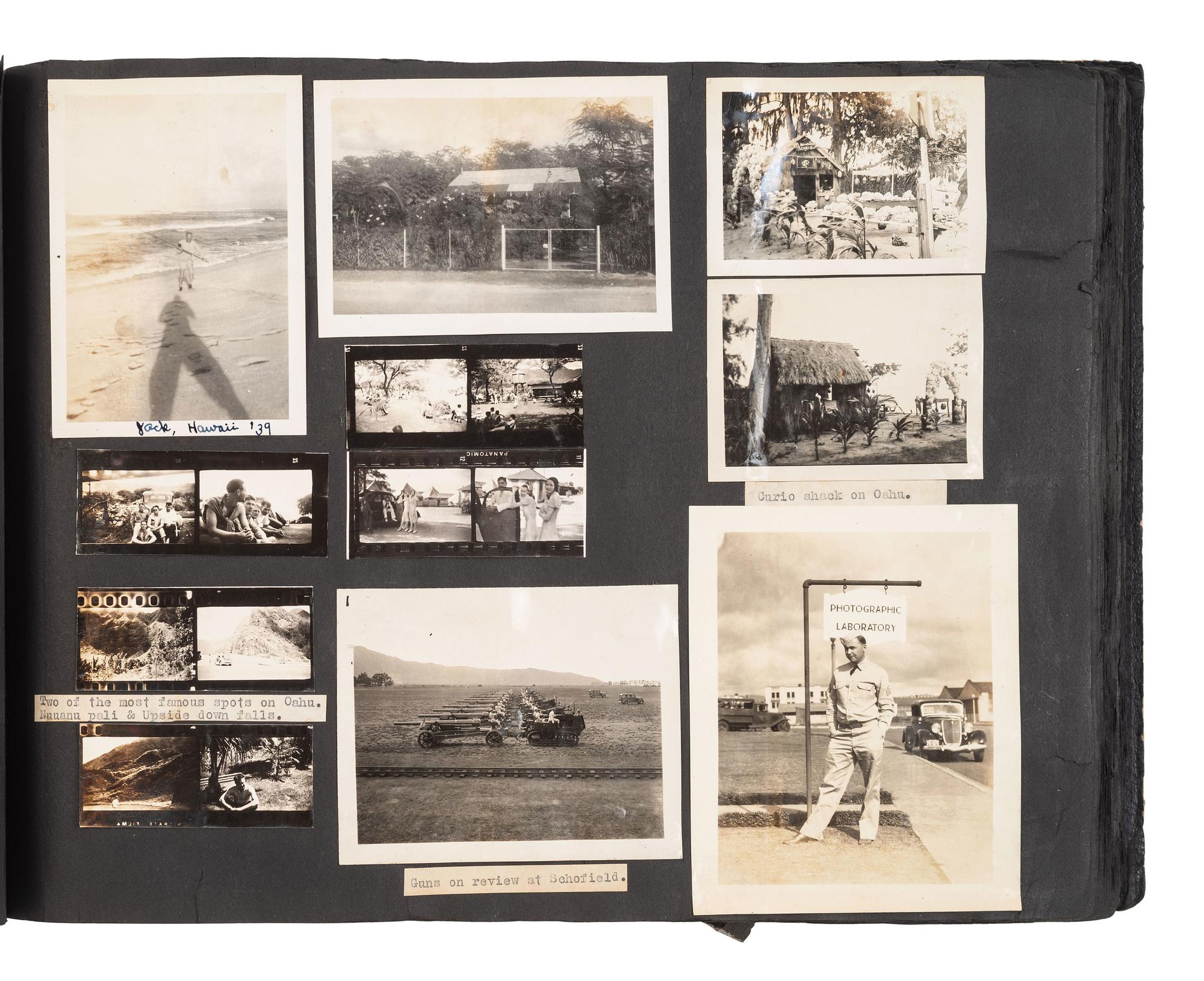 [WORLD WAR II] Albums documenting a soldier's experiences in Hawaii and Japan with additional photos