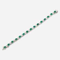 An emerald, diamond, and platinum bracelet, JB Star