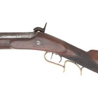 W Baker of Port Gibson, MS Marked Antebellum Half Stock Percussion Plains Style Rifle