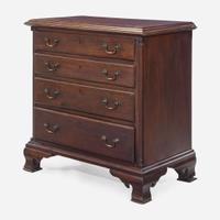 A Chippendale carved cherry chest of drawers Possibly Lancaster County, PA, circa 1770