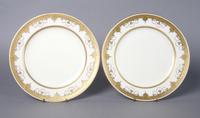 A Group of Mintons Porcelain Plates, Diameter of largest 10 1/4 inches.