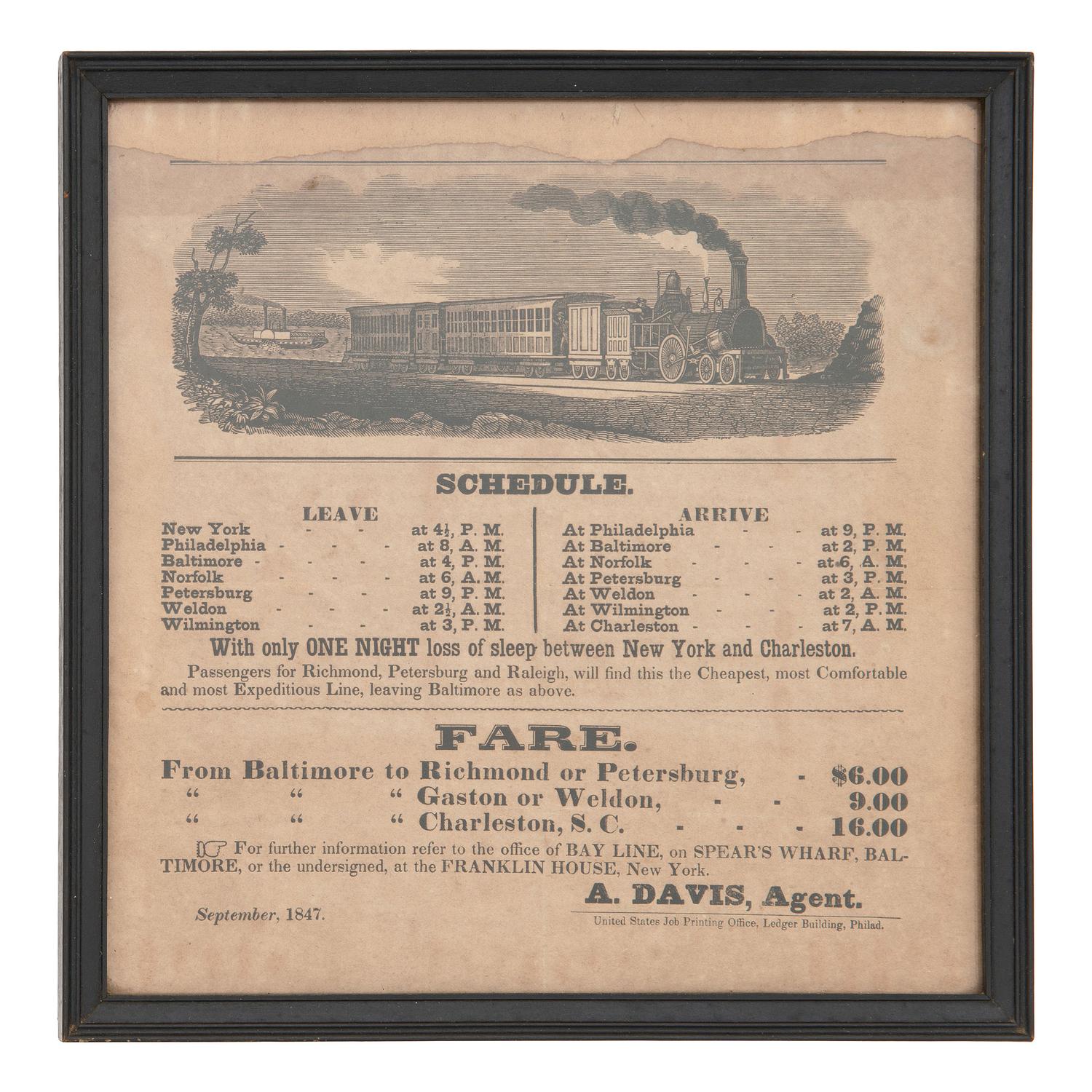[TRANSPORTATION]. A group of 19 pamphlets and imprints associated with steamboats and railroads.