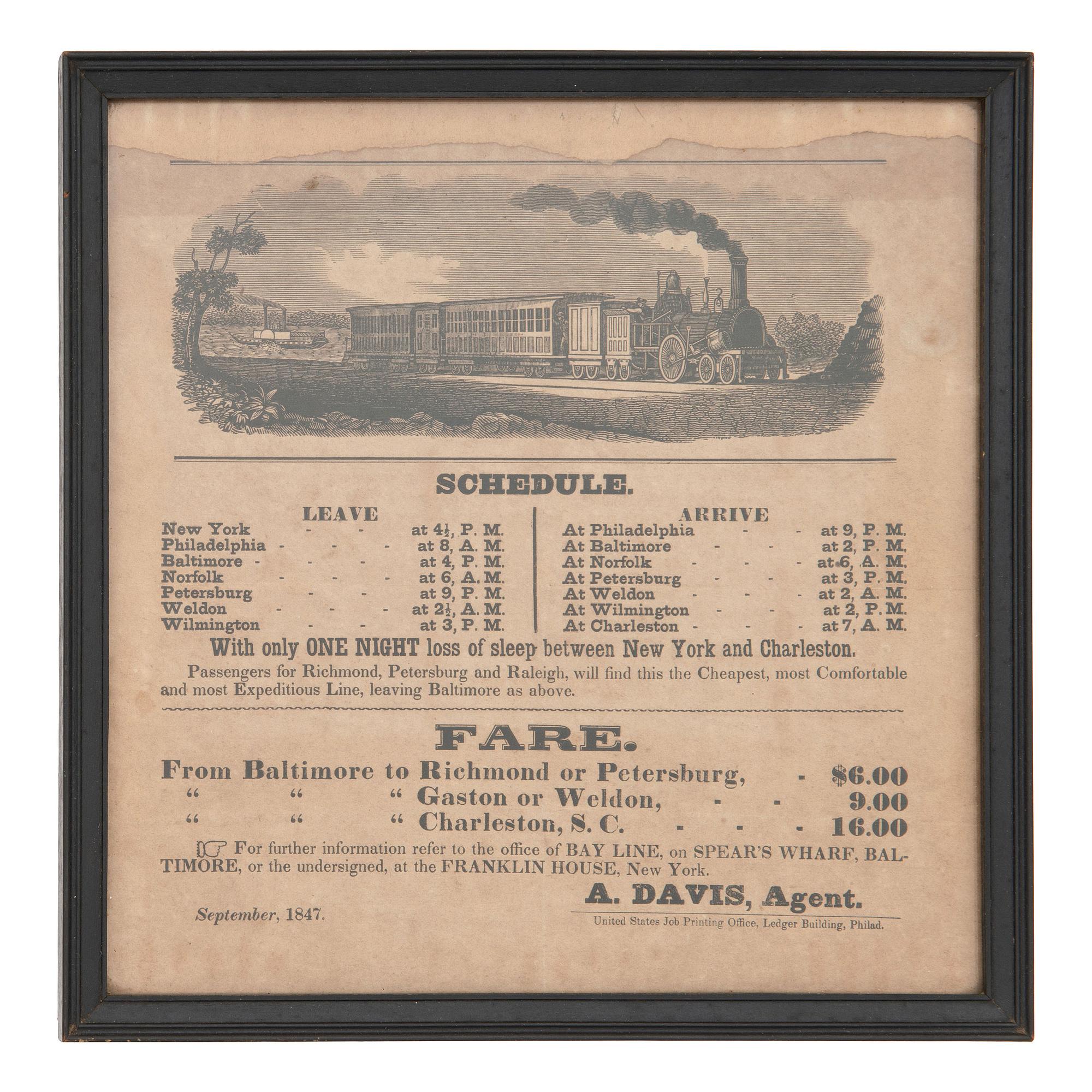 [TRANSPORTATION]. A group of 19 pamphlets and imprints associated with steamboats and railroads.