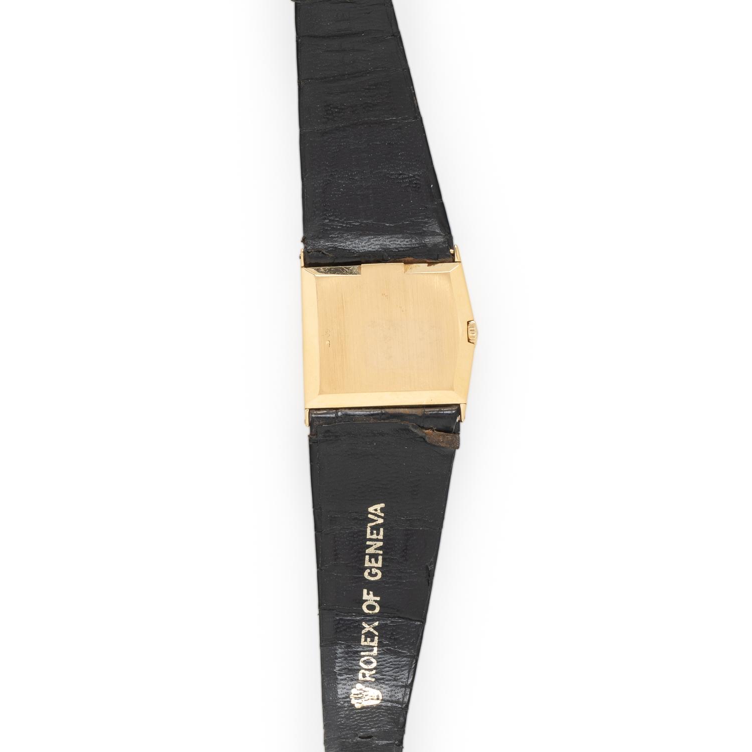 Rolex, Ref. 4912, Ultra-Rare 18K Bicolor Gold 'Cellini' 'King Midas' Asymmetric Case Left-Handed Watch, with Original Rolex Strap, Buckle, & Box