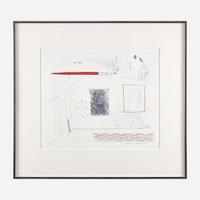 David Hockney (British, B. 1937) Etching is the Subject from The Blue Guitar