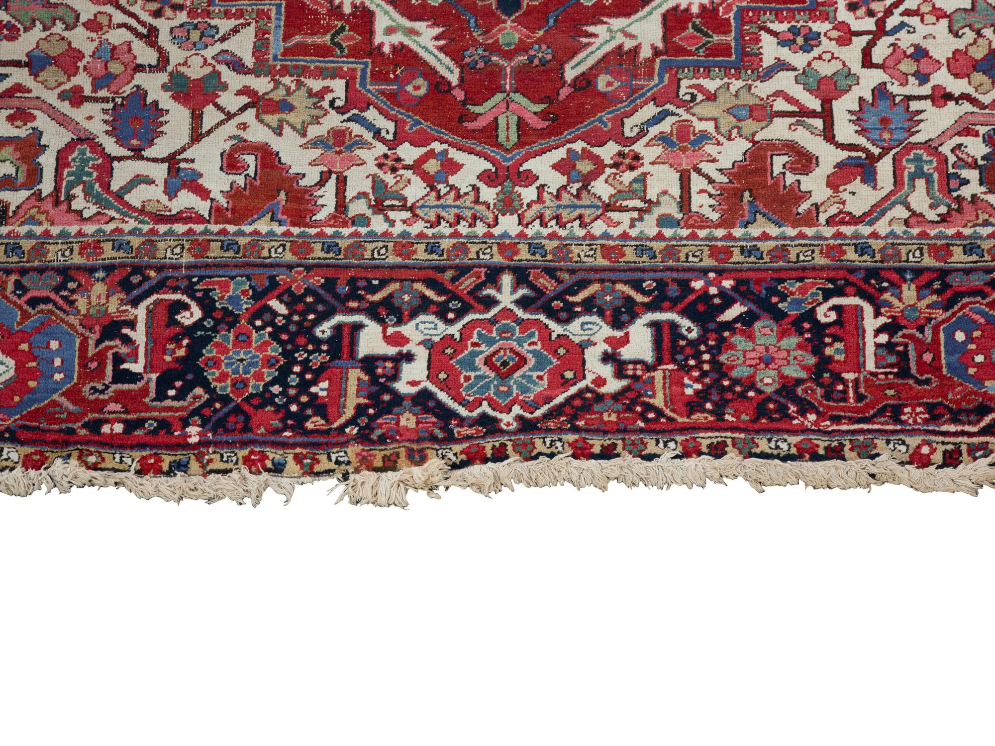A Heriz Wool Rug