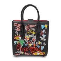 Christian Louboutin, Small Paloma Handbag in Embellished Loubitag Leather