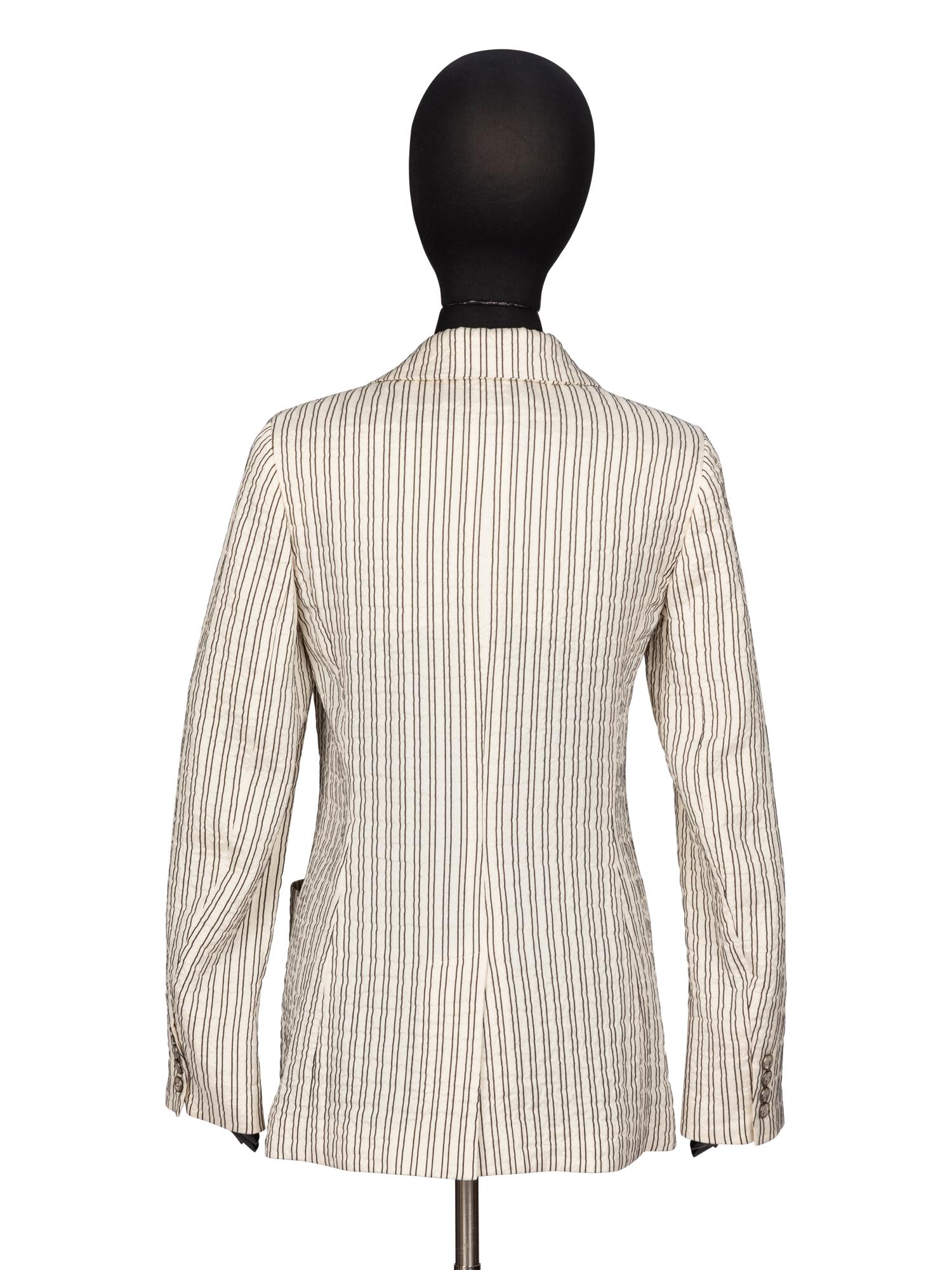 Hermès, Striped Seersucker Blazer